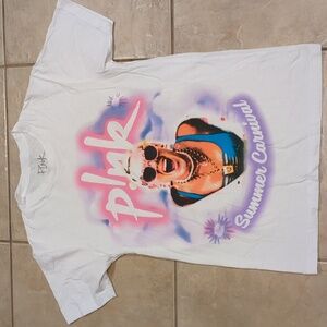 Pink Band Tee Summer Carnival Concert Tour 2023 Size Small